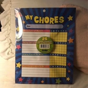 Brand new and sealed chore chart with stickers